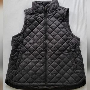 Women's Quilted Black Vest